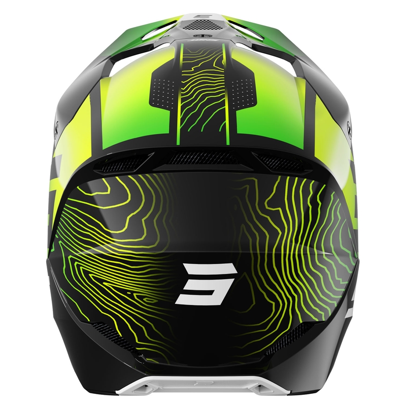 Casco motocross infantil Shot Furious Apex amarillo fluo