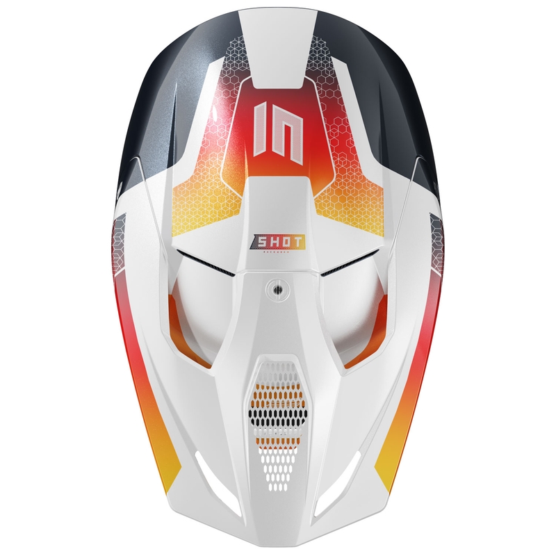 Casco motocross infantil Shot Furious Phaser azul-rojo