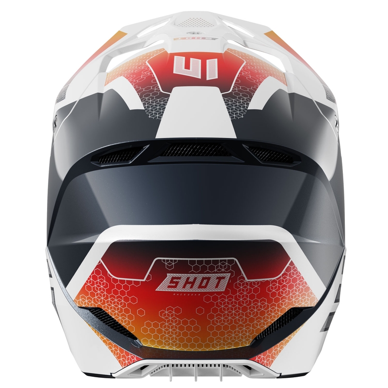 Casco motocross infantil Shot Furious Phaser azul-rojo