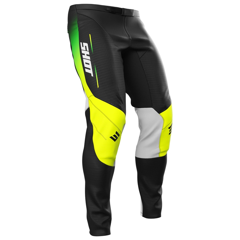 Pantalón motocross infantil Shot Contact Apex amarillo fluo