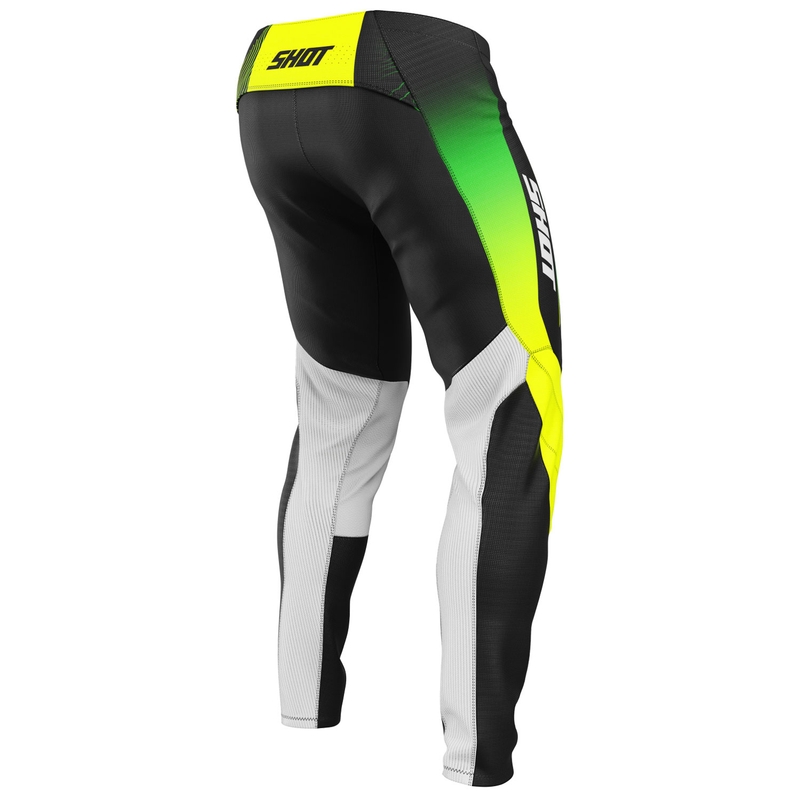 Pantalón motocross infantil Shot Contact Apex amarillo fluo