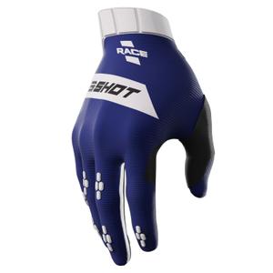 Guantes de motocross para niños Shot Race azul