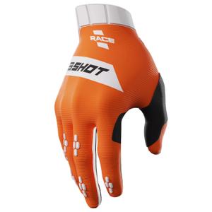 Guantes de motocross para niños Shot Race naranja