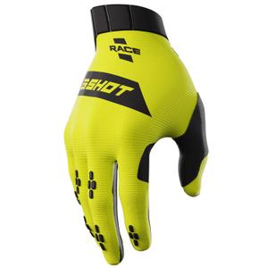 Guantes de motocross infantiles Shot Race amarillo fluo