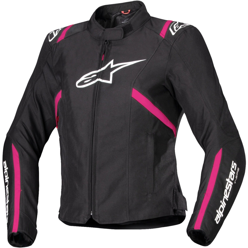 Chaqueta de moto mujer Alpinestars Stella T-SPS 2 Waterproof negro-blanco-rosa