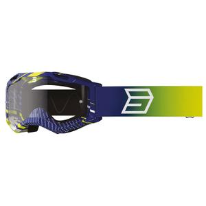 Gafas de motocross para niños Shot Rocket Kid 2.0 drop azul con plexiglás transparente