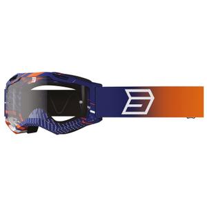 Gafas de motocross para niños Shot Rocket Kid 2.0 naranja gota con plexiglás transparente