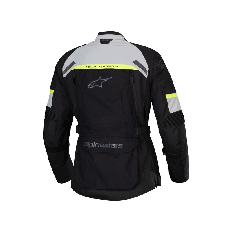 Chaqueta de moto mujer Alpinestars Stella Bogota PRO Drystar negro-gris-amarillo fluo
