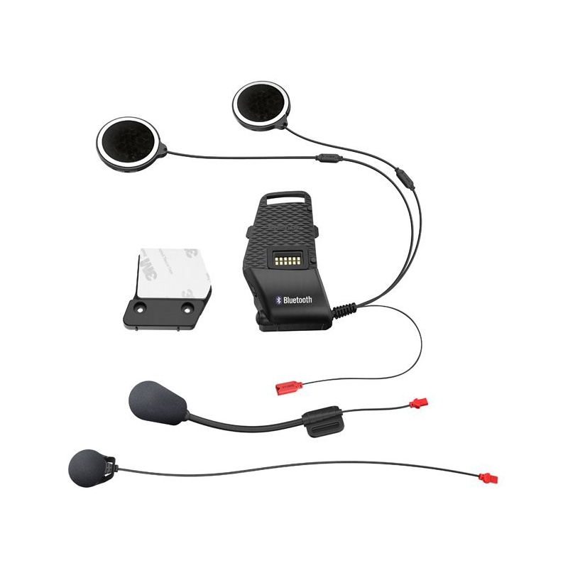 Soporte de casco con accesorios para intercomunicador Bluetooth SENA 10S