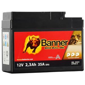 Batería de gel para moto Banner Bike Bull GEL 503 01/BGTR4A-S - GTR4A-S 12V, 2.3Ah, 35A