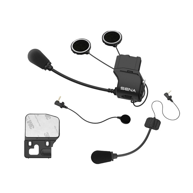 Soporte de casco con accesorios para intercomunicador Bluetooth SENA 20S
