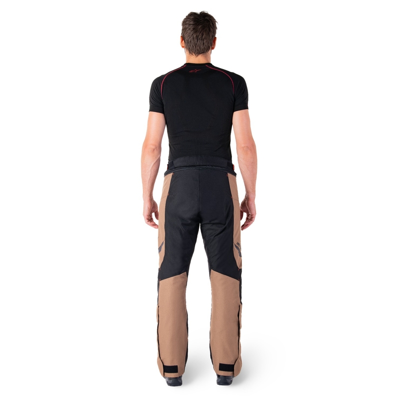 Pantalón moto Alpinestars ST-1 Waterproof caqui-arena-negro-rojo fluo