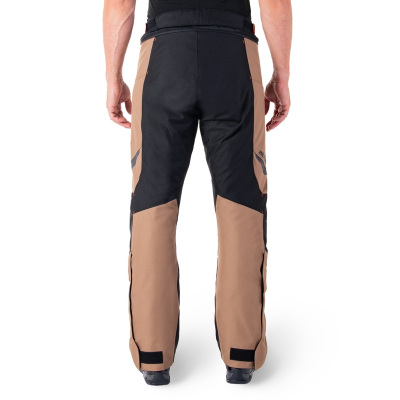 Pantalón moto Alpinestars ST-1 Waterproof caqui-arena-negro-rojo fluo