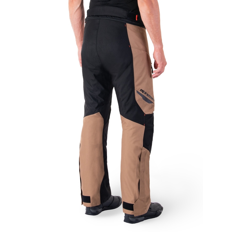 Pantalón moto Alpinestars ST-1 Waterproof caqui-arena-negro-rojo fluo
