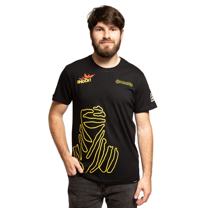camiseta Meatfly Big Shock Dakar negro