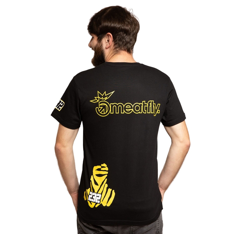 camiseta Meatfly Big Shock Dakar negro