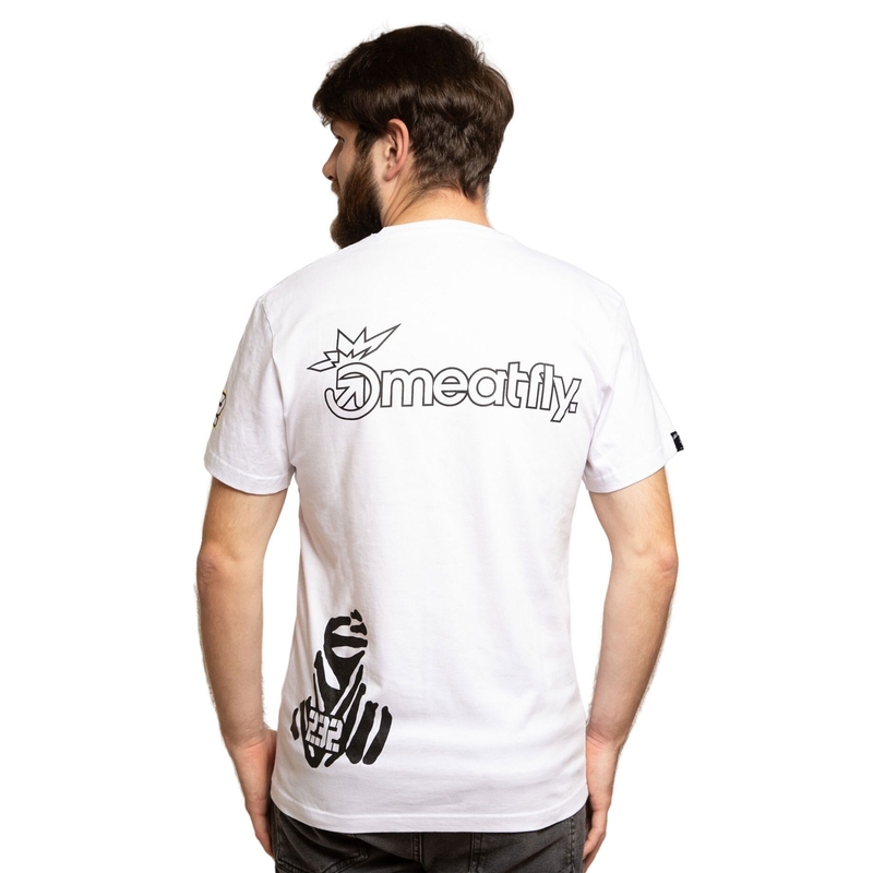 Camiseta Meatfly Big Shock Dakar blanca