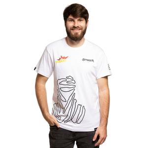 Camiseta Meatfly Big Shock Dakar blanca