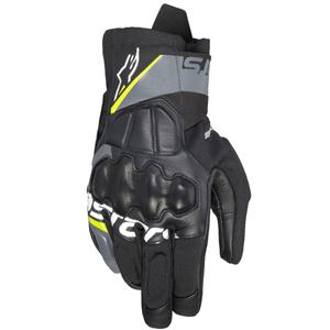 Guantes de moto Alpinestars Corozal 3 Drystar negro-gris-amarillo fluo