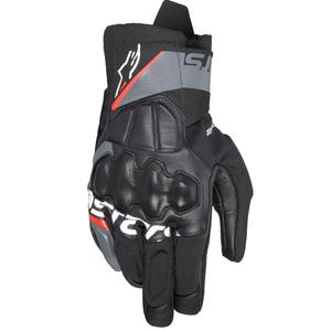 Guantes de moto Alpinestars Corozal 3 Drystar negro-gris-rojo fluo