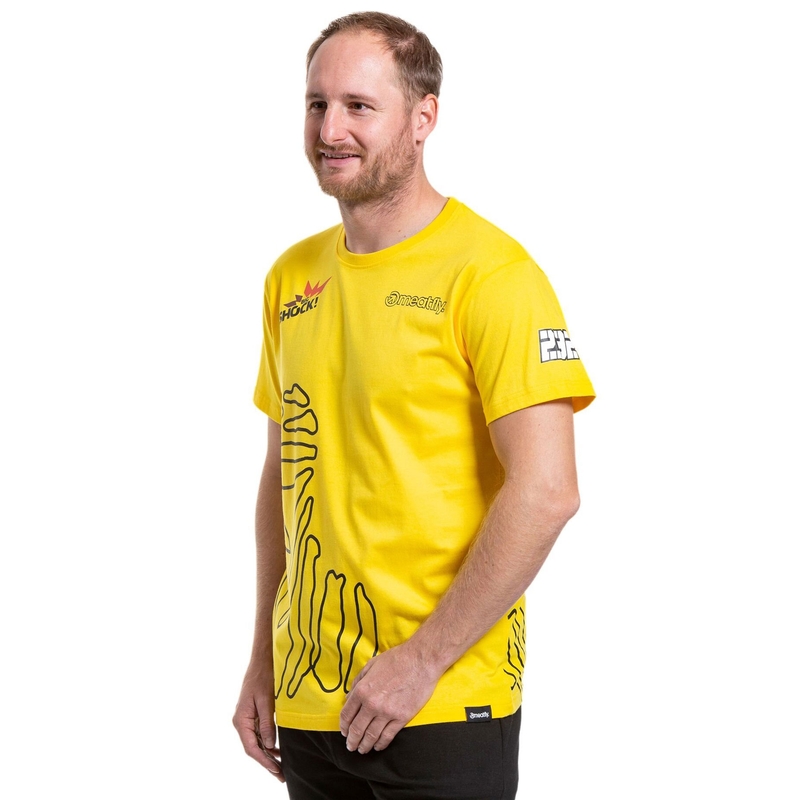 Camiseta Meatfly Big Shock Dakar amarilla