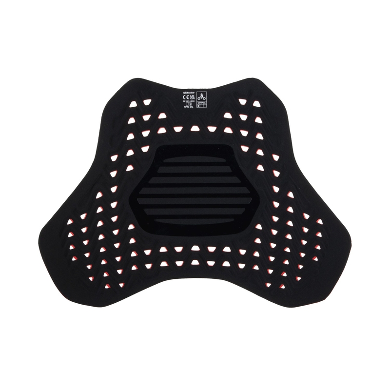 Protector de pecho Alpinestars Nucleon Plasma Racing con velcro rojo-negro