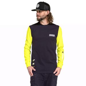 Camiseta manga larga Meatfly Appex fluo amarillo-negro