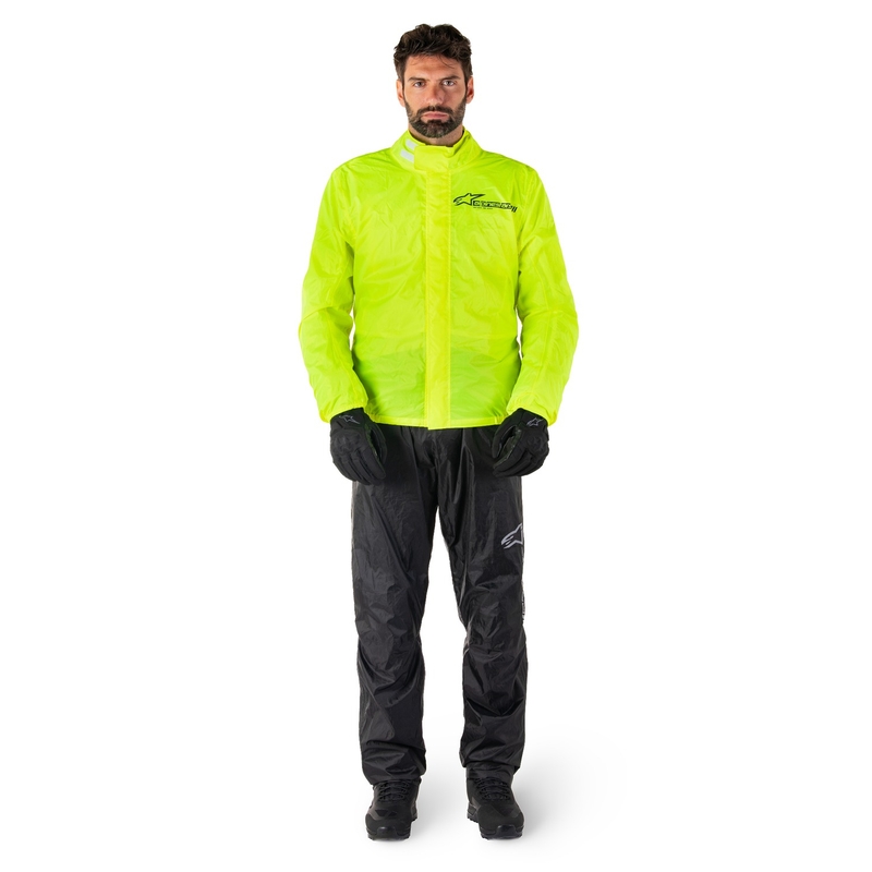Chaqueta impermeable Alpinestars Hurricane Rain 2 amarillo fluo