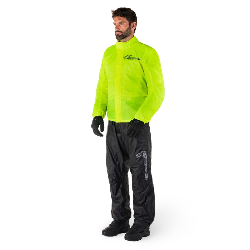 Chaqueta impermeable Alpinestars Hurricane Rain 2 amarillo fluo