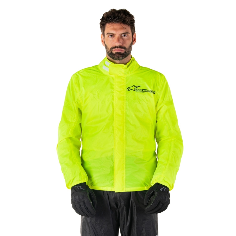 Chaqueta impermeable Alpinestars Hurricane Rain 2 amarillo fluo