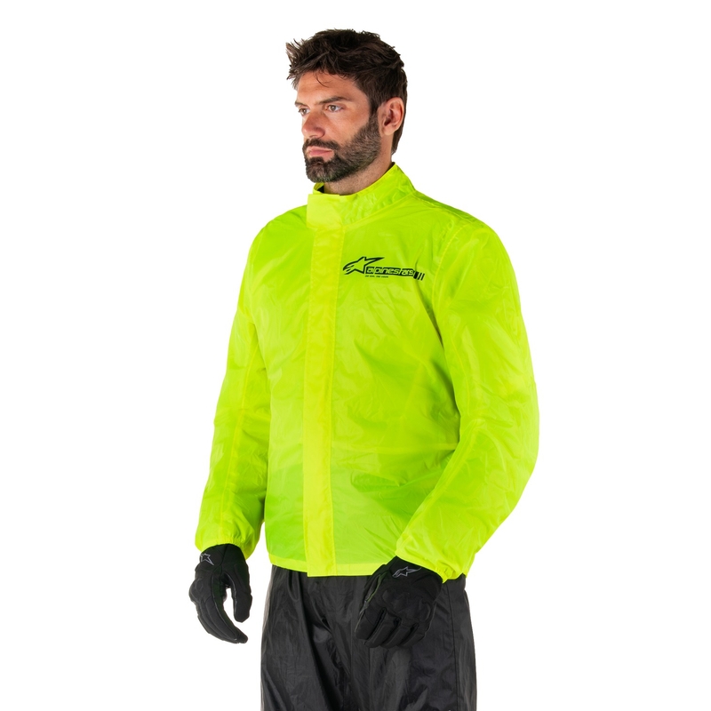 Chaqueta impermeable Alpinestars Hurricane Rain 2 amarillo fluo