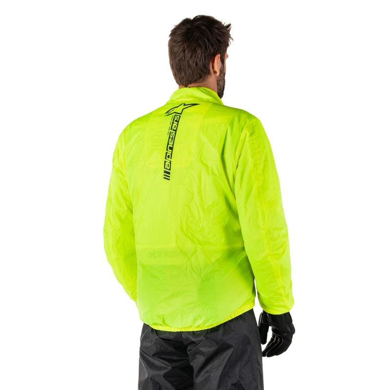 Chaqueta impermeable Alpinestars Hurricane Rain 2 amarillo fluo