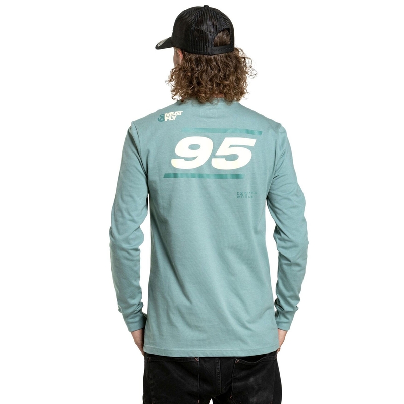 Meatfly Appex camiseta de manga larga azul menta
