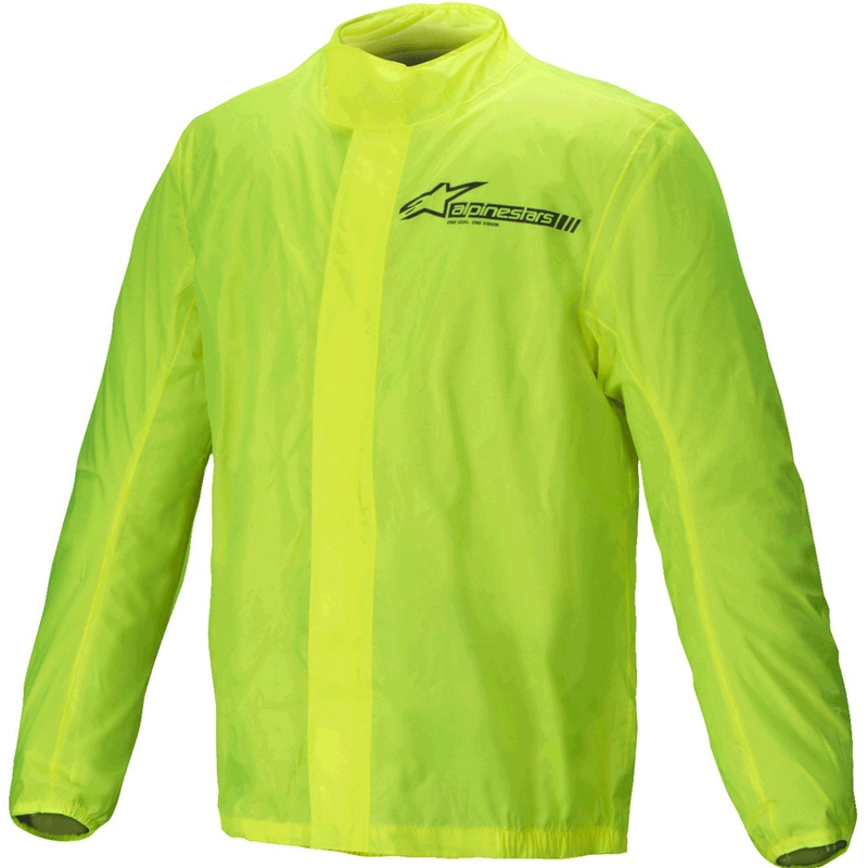Chaqueta impermeable Alpinestars Hurricane Rain 2 amarillo fluo