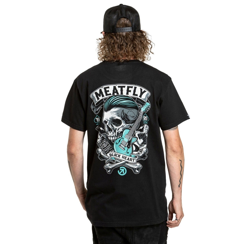 Camiseta Meatfly Whiskey Boy negra