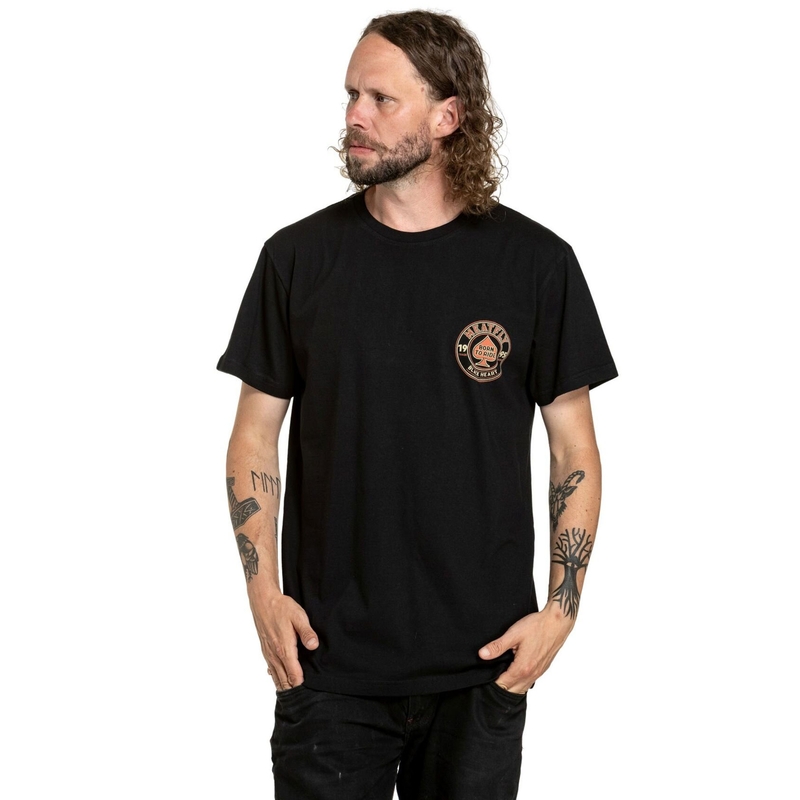 camiseta Meatfly Born To Ride negro