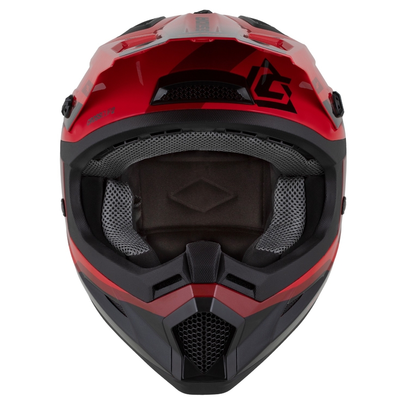Cassida Cross Cup 2 Casco de Moto Motocross Napa Rojo Perla-Morado-Negro