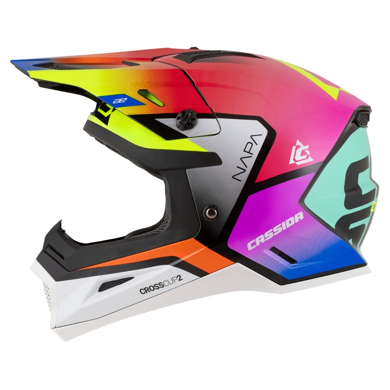 Casco de motocross Cassida Cross Cup 2 Napa perla multicolor