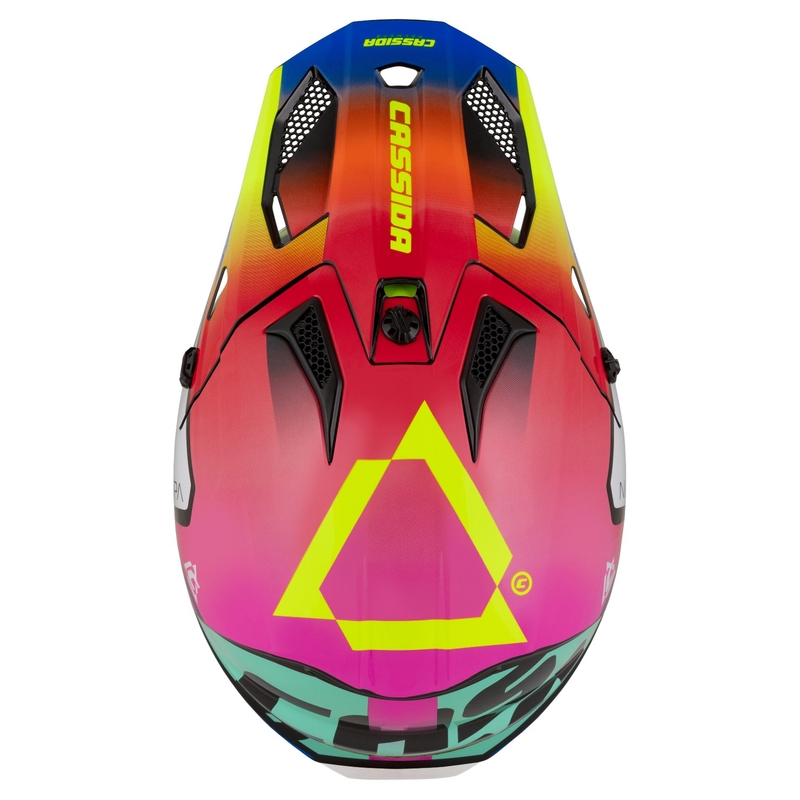 Casco motocross Cassida Cross Cup 2 Napa perla multicolor infantil