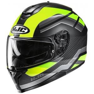 Casco de moto integral HJC C70N Belis MC3HSF fluo amarillo-negro