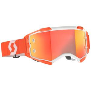 Gafas de motocross SCOTT Fury CH naranja con plexiglás espejo naranja