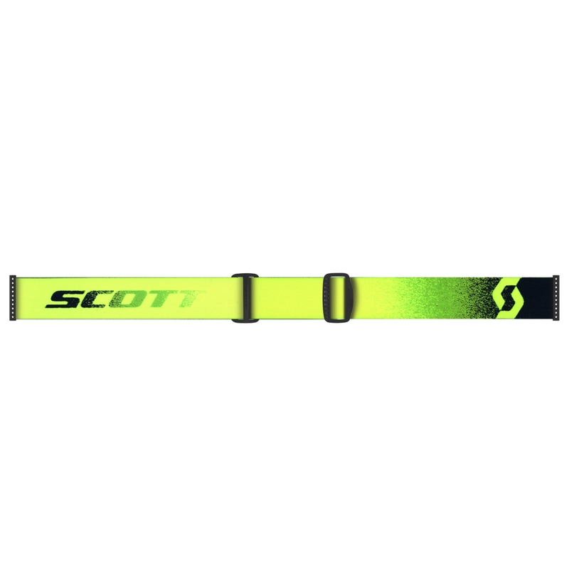 Gafas de motocross SCOTT Fury WFS verde fluo-amarillo con plexiglás transparente