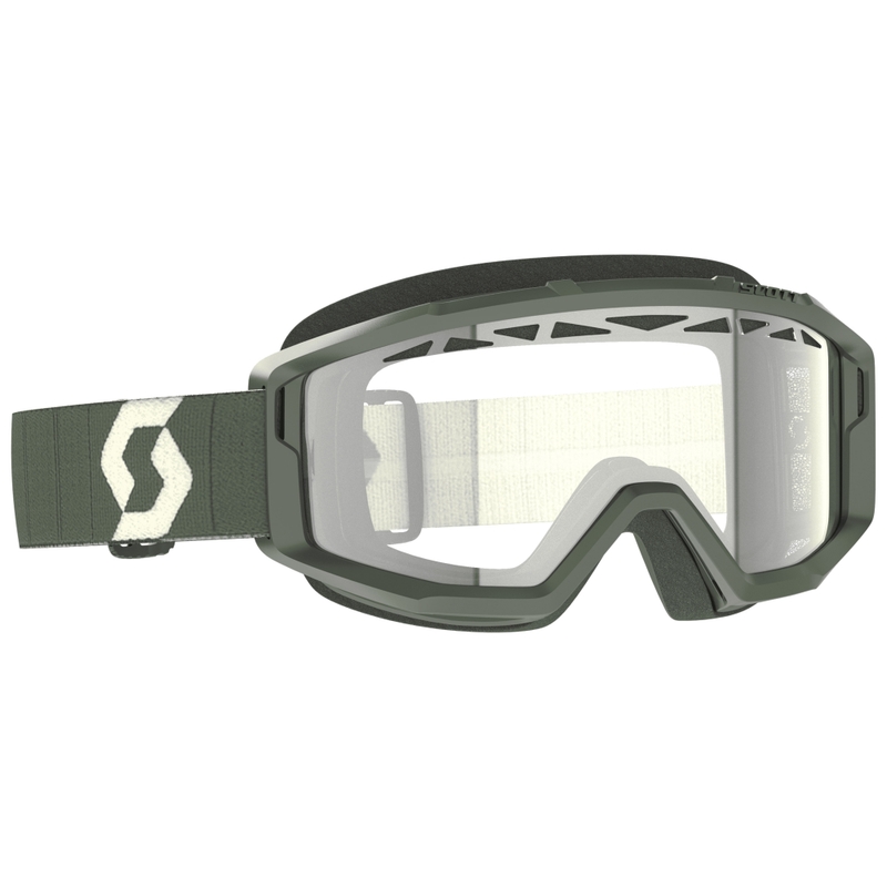 Gafas de motocross SCOTT Primal Enduro caqui con plexiglás transparente