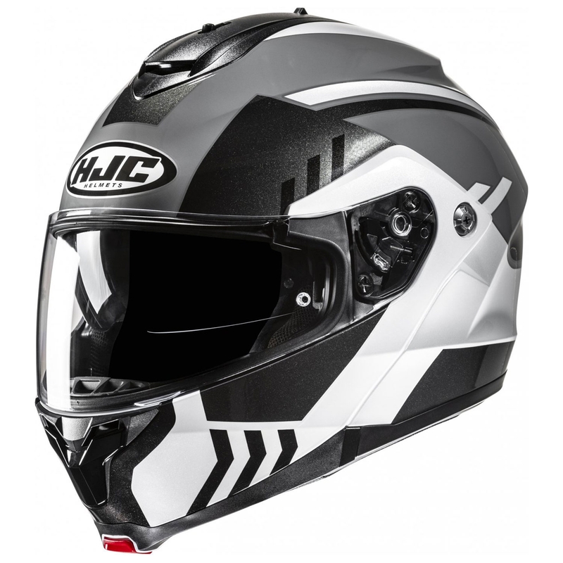 Casco de moto abatible HJC C91N Kaon MC5 gris-negro-blanco
