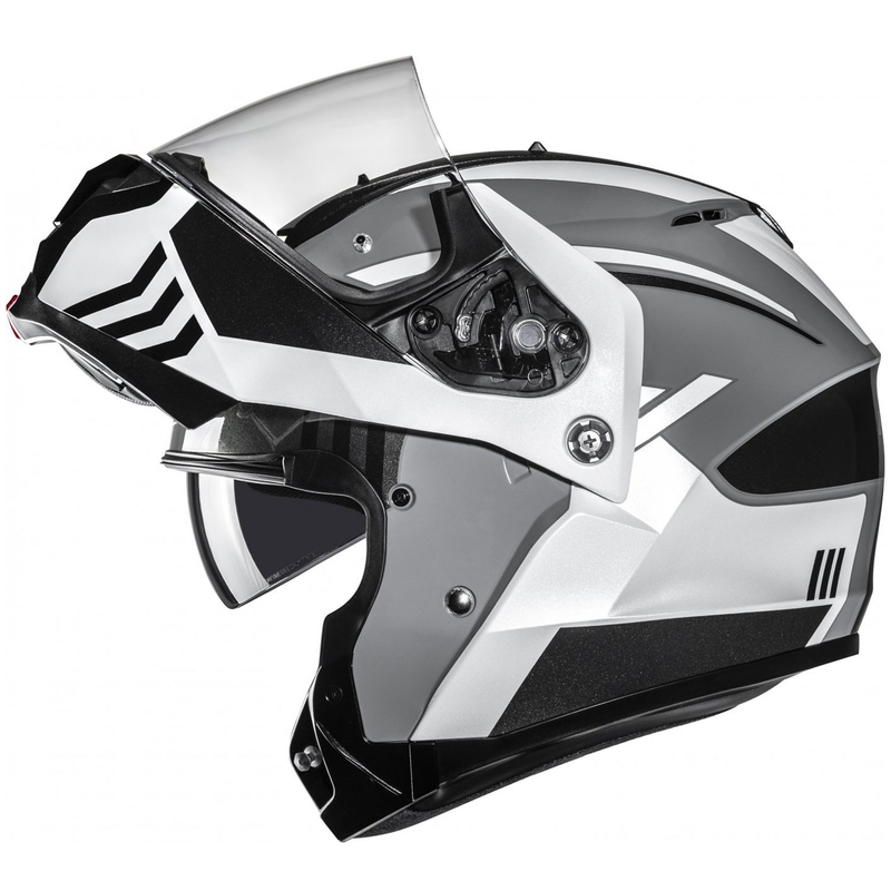 Casco de moto abatible HJC C91N Kaon MC5 gris-negro-blanco