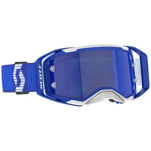 Gafas de motocross SCOTT Prospect 2.0 azul-blanco con cristal de espejo azul