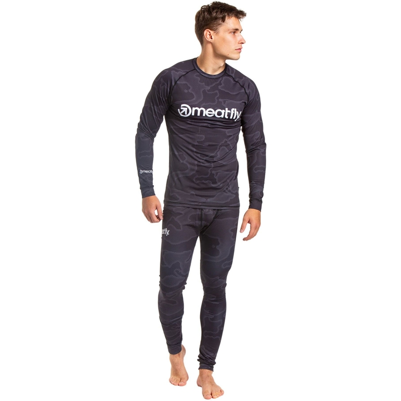 Ropa interior térmica Meatfly Sloan negro-gris