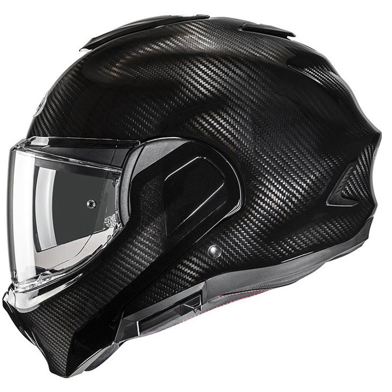 Casco de moto abatible HJC F100 Carbon negro