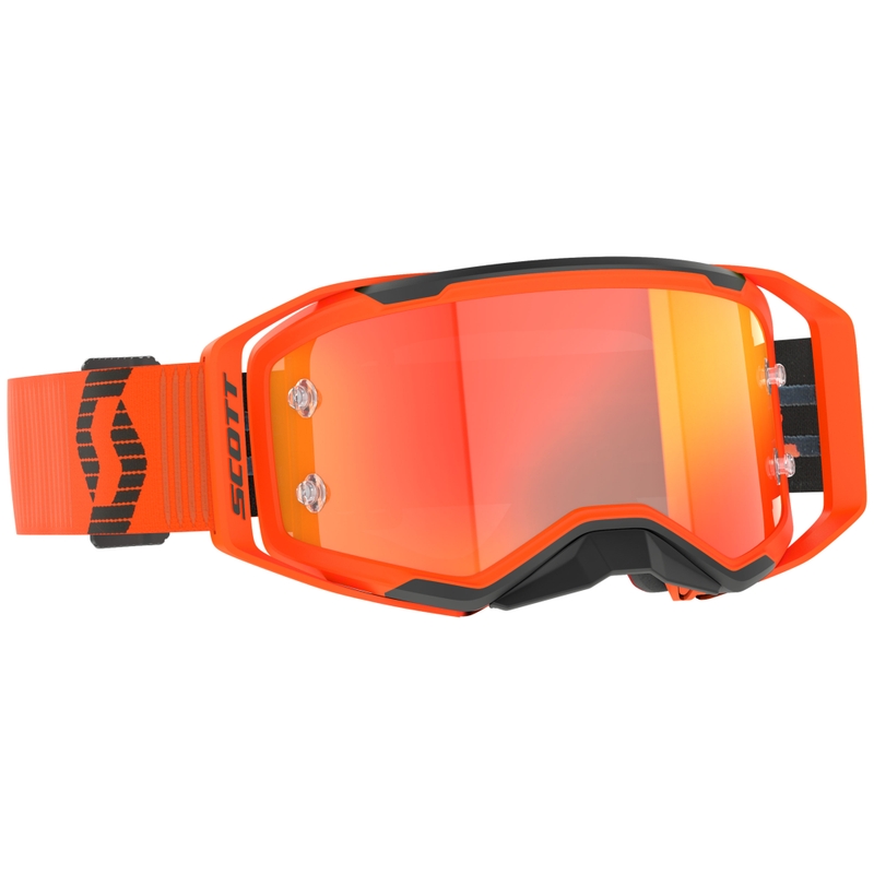 Gafas de motocross SCOTT Prospect 2.0 naranja-negro con plexiglás espejo naranja