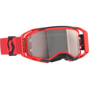 Gafas de motocross SCOTT Prospect 2.0 rojo-negro con plexiglás plateado